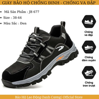 Giày bảo hộ lao động JB 677 mũi thép, đế lót kevlar chống đinh