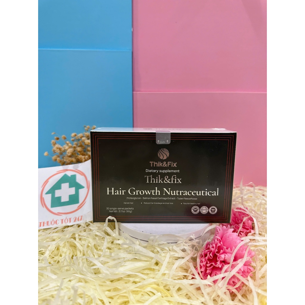 [CHÍNH HÃNG]  Bộ sản phẩm Thik&Fix hỗ trợ kích thích mọc tóc, phục hồi tóc hư tổn, ngăn ngừa RỤNG TÓC
