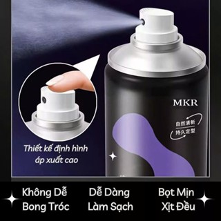 Gôm xịt tóc - Gôm giữ nếp tóc nữ MKR 200ml - Xịt tạo kiểu phồng chân tóc mềm mại tự nhiên