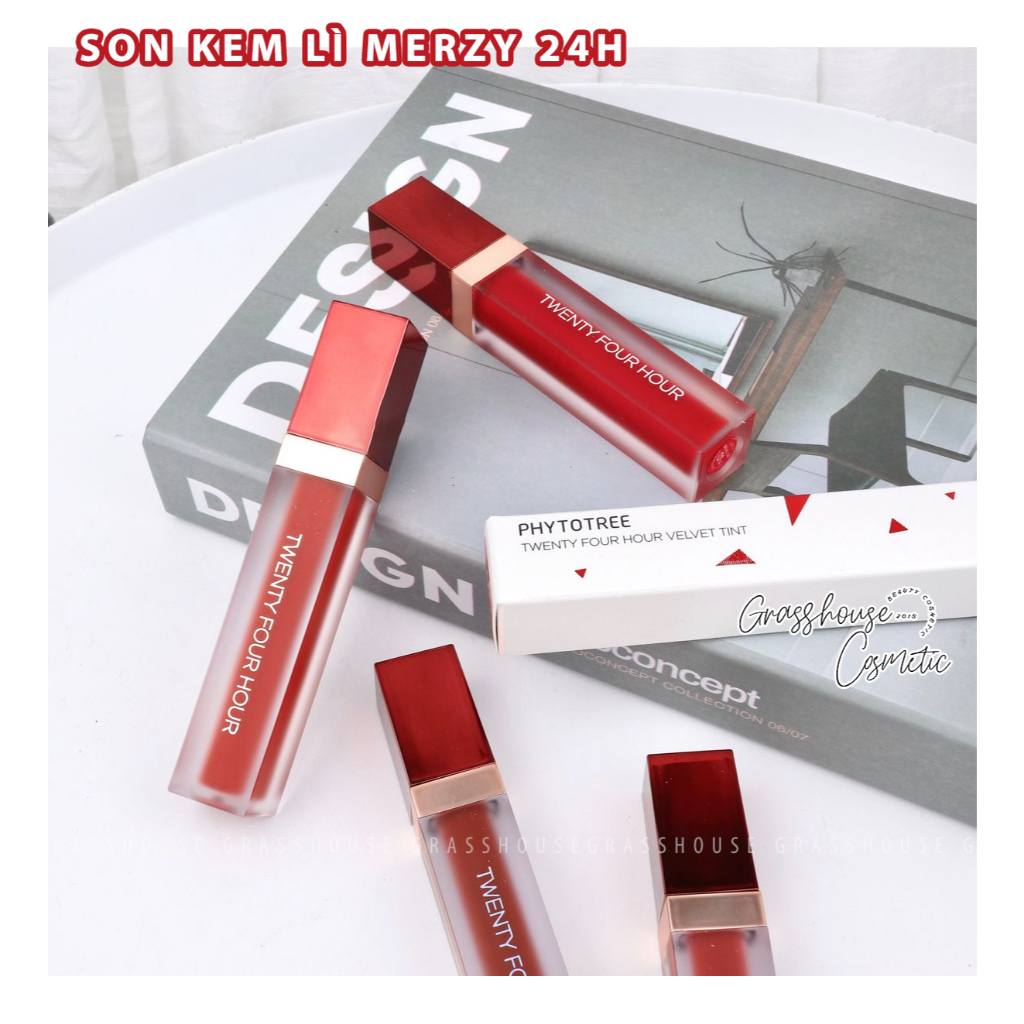 Son kem lì 24H Phytotree twenty four Hour velvet tint Hàn Quốc không khô môi