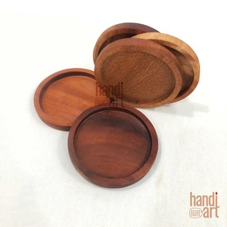 Lót ly gỗ tròn-Lót ly bằng gỗ tự nhiên