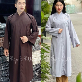  Đồ lam đi chùa Mẫu áo Tràng kate dành cho Nam và Nữ chất liệu vải kate Phom dáng rộng thoải mái 