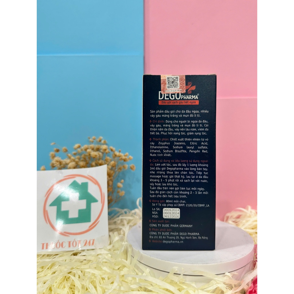 DẦU GỘI DEGO PHARMA [CHÍNH HÃNG] SẠCH GẦU HẾT NGỨA DA ĐẦU