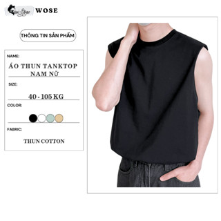 Áo Thun Tanktop Bigsize 40-105KG Nam Nữ - Áo Ba Lỗ - Sát Nách - Cổ Tròn