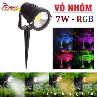 Đèn ghim cắm cỏ LED 7W rọi gốc cây tiểu cảnh sân vườn chống nước IP66