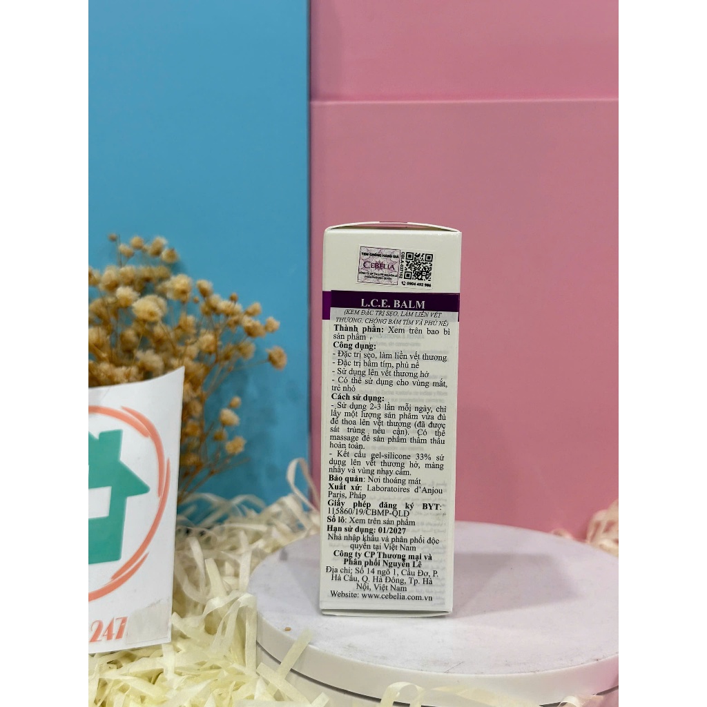 Cebelia LCE Balm - Gel làm lành vết thương, chống thâm tím, phù nề
