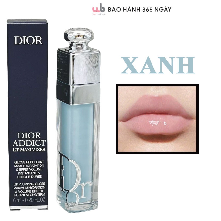 Son dưỡng Dior Maximizer 065 Icy Blue 6ml màu xanh ngọt ngào,thơm mùi vanila