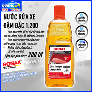  Nước Rửa Xe Đậm Đặc Sonax Sonax Gloss Shampoo 1:200 1 Lít 314300 - Nhập Khẩu Đức Sonax 314300 