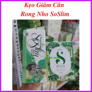 Kẹo Giảm Cân SoSlim Rong Nho, Nấm Linh Chi Chính Hãng, Mua Kẹo Socola Giảm Cân SOSLIM Tặng Detox