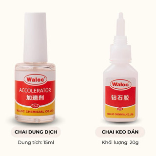 Keo dán móng, charm & đính đá nails Waloc (Chai)