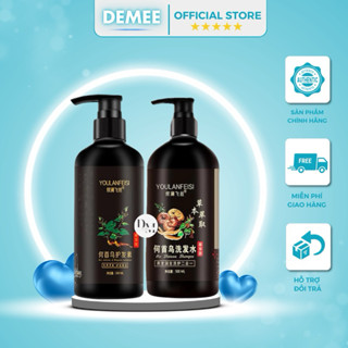 Cặp Dầu Gội + Xả Ngăn Rụng Tóc Nấm Linh Chi Hà Thủ Ô  500Ml