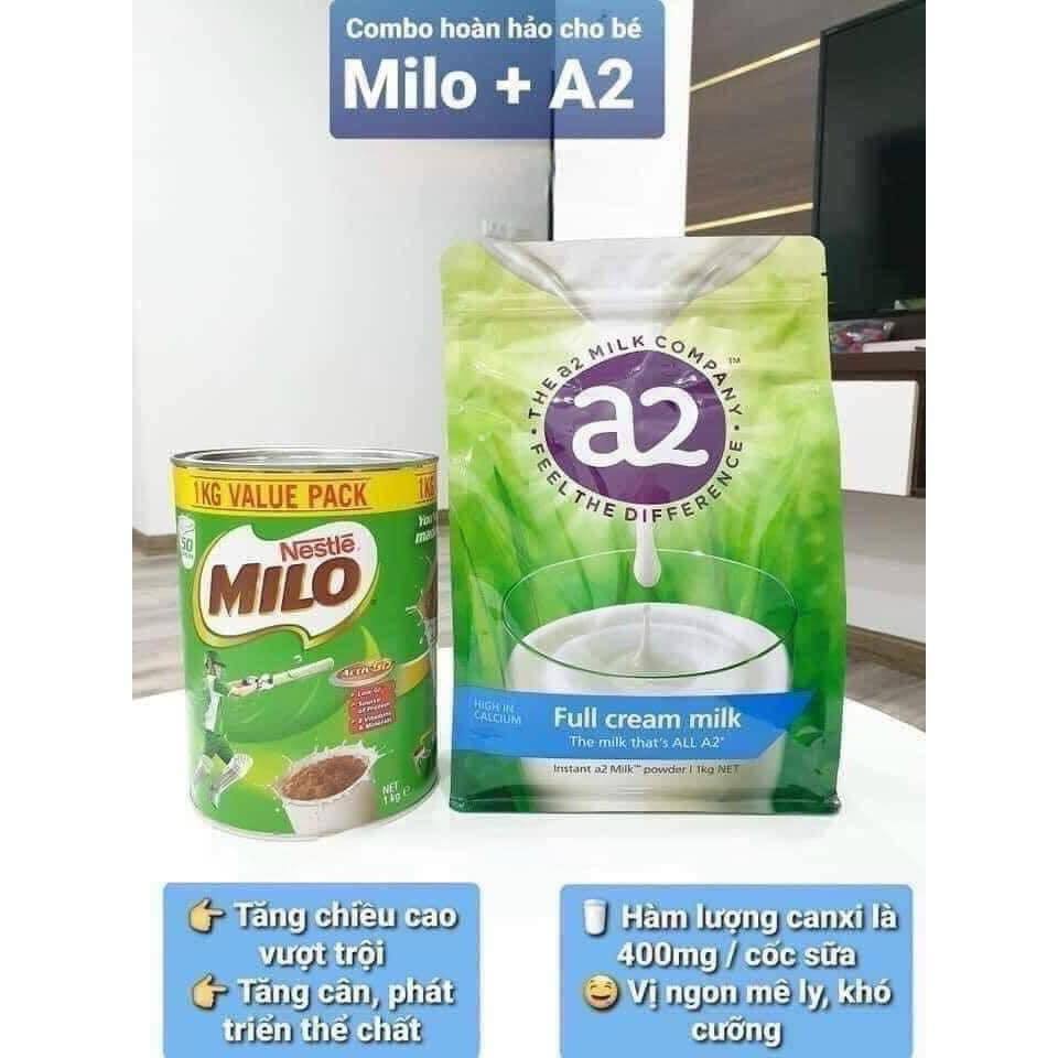 Sữa A2 và Sữa Milo Úc Siêu thơm ngon