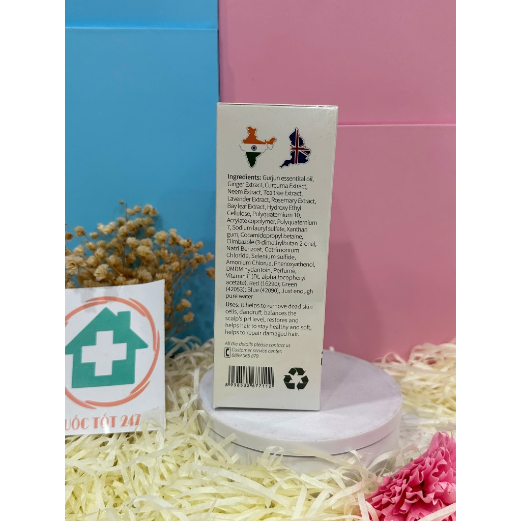 Dầu Gội Antisol Icare Pharma Dược Liệu Ph 6.5 Làm Sạch Gàu, Giảm Ngứa Và Bết Tóc 240ml