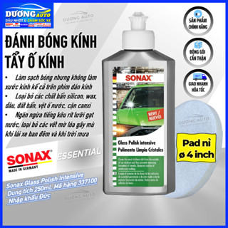 Đánh Bóng Kính Chuyên Sâu, Tẩy Ố Kính Xe Ô Tô - Sonax Glass Polish Intensive 250ml - Sonax 337100 - Nhập khẩu Đức