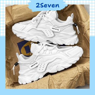  Giày Thể Thao Sneaker Nam Màu Trắng Đế Cao 5cm Hack Dáng Hot Trend 2024 - GH69 - 2SEVEN 
