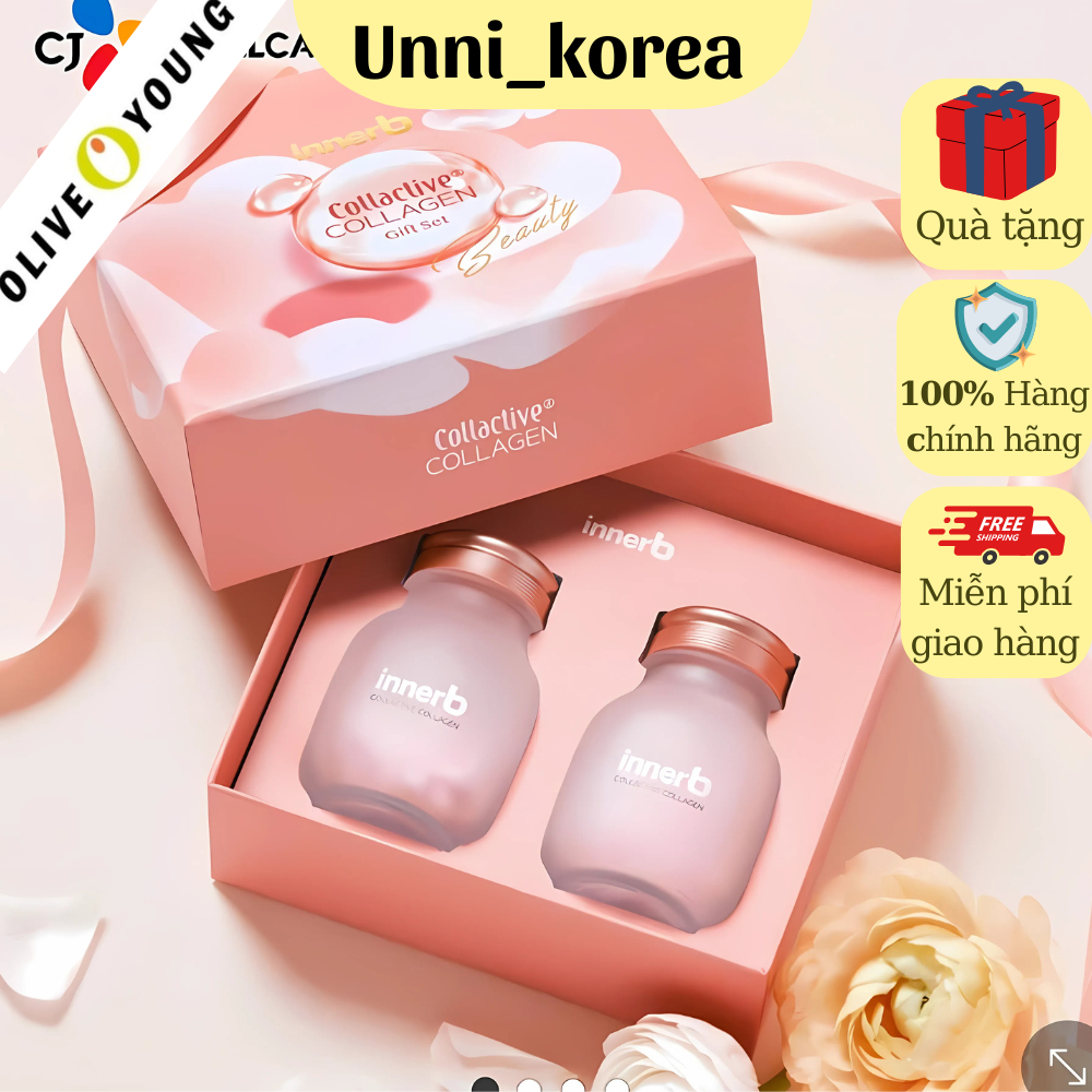 (Hộp 43 viên) Viên uống Innerb Collactive Collagen ngăn ngừa lão hóa cho da và cơ thế