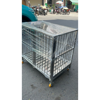 CHuồng CHó INOX 304 có kèm khay vệ sinh (sản xuất tại xưởng)