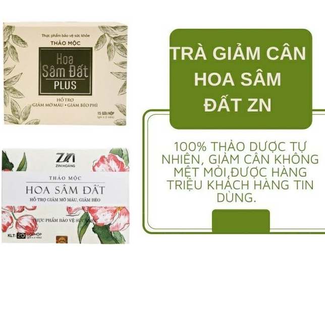 (Trợ Giá)Trà Giảm Cân Hoa Sâm Đất Zn, Date Mới