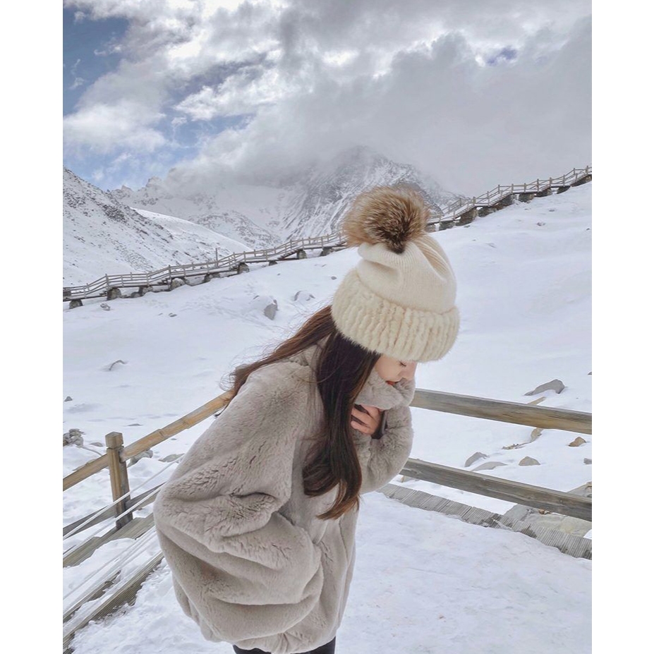 Áo khoác lông nhung mịn có mũ dày dặn loại 1 Quảng Châu | BigBuy360 - bigbuy360.vn