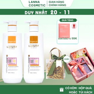 Cặp Dầu Gội Xả Olexrs Luxury Hair Salon 960ml Dưỡng Tóc Mềm Mượt Phục Hồi  Tóc Hư Tổn- Dầu gội xả giúp hết hư tổn suôn m