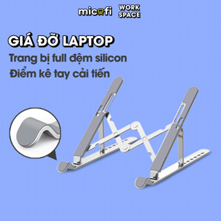Giá Đỡ Laptop Micofi Tản Nhiệt, Kê Laptop Máy Tính Bảng Nhôm, Đế Kê Laptop Gaming 15.6Inch Kim Loại Inch Gấp Gọn 17 Inch