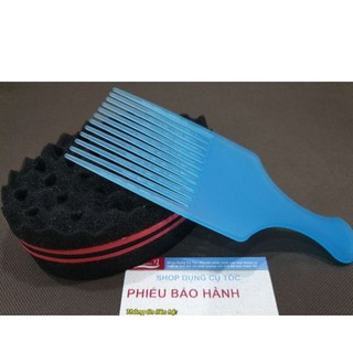 Lược Premlock Tạo Kiểu Tóc Xoăn. Mút Đánh Phồng Tóc Cho Nam.