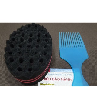 Lược Premlock Tạo Kiểu Tóc Xoăn. Mút Đánh Phồng Tóc Cho Nam.