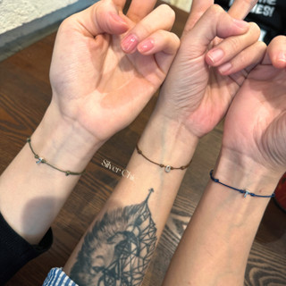 Vòng tay waterproof theo mệnh phối charm chữ cái bạc 925 theo yêu cầu SILVER CHIC LT24 personalized