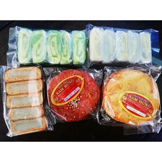  Bánh dừa xà lam nướng bánh dẻo bánh chao,bánh in,bánh tuổi thơ Miền Tây 