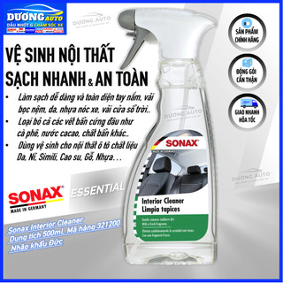 Dung Dịch Vệ Sinh Nội Thất Sonax , Sonax Interior Cleaner 500ml 321200 Nhập Khẩu Đức Vệ Sinh Nội Thất Sonax 500ml