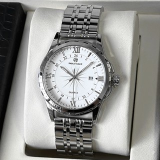 Đồng hồ nam dây thép PABLO RAEZ chống nước dạ quang có lịch ngày sang trọng lịch sự U850 CARIENT