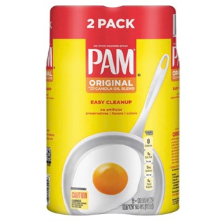   Date 8 2026  Set 2 chai dầu ăn kiêng 0 calo dạng xịt PAM Original 12oz  340g  dầu hạt cải 12oz 