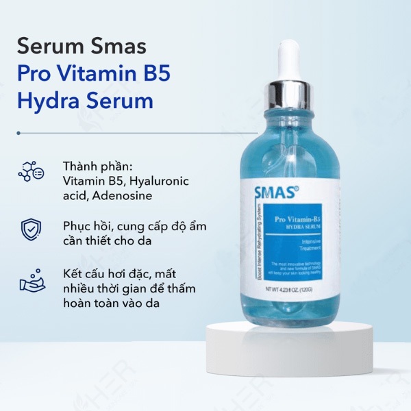 Serum B5 SMAS cấp ẩm, phục hồi da Pro Vitamin B5 Hydra Serum 120ml