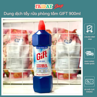 Nước Tẩy Rửa Nhà Tắm GIFT, Dung Dịch Tẩy Rửa Bồn Cầu, Siêu Sạch, Kháng Khuẩn Tuyệt Đối, Chai/900ML