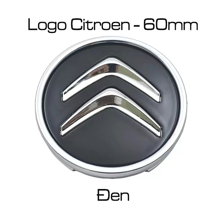 Chụp mâm xe ô tô Citroen đường kính 60mm (Đen và Bạc) phù hợp cho các dòng xe Citroen. Citroen60