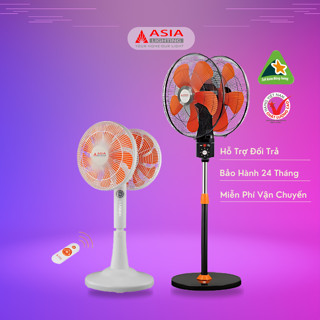 Quạt Đứng, Quạt 2 Đầu ASIA LIGHTING, Động Cơ Siêu Bền 100% Dây Đồng, Bảo Hành 24 Tháng