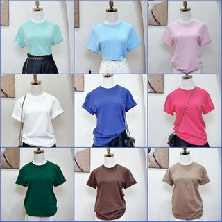 [SALE 50%] Áo Thun Trơn Nữ Form chuẩn Kenzia - Áo Phông Cổ Tròn Tay Ngắn Basic Cotton 100% - KA0000
