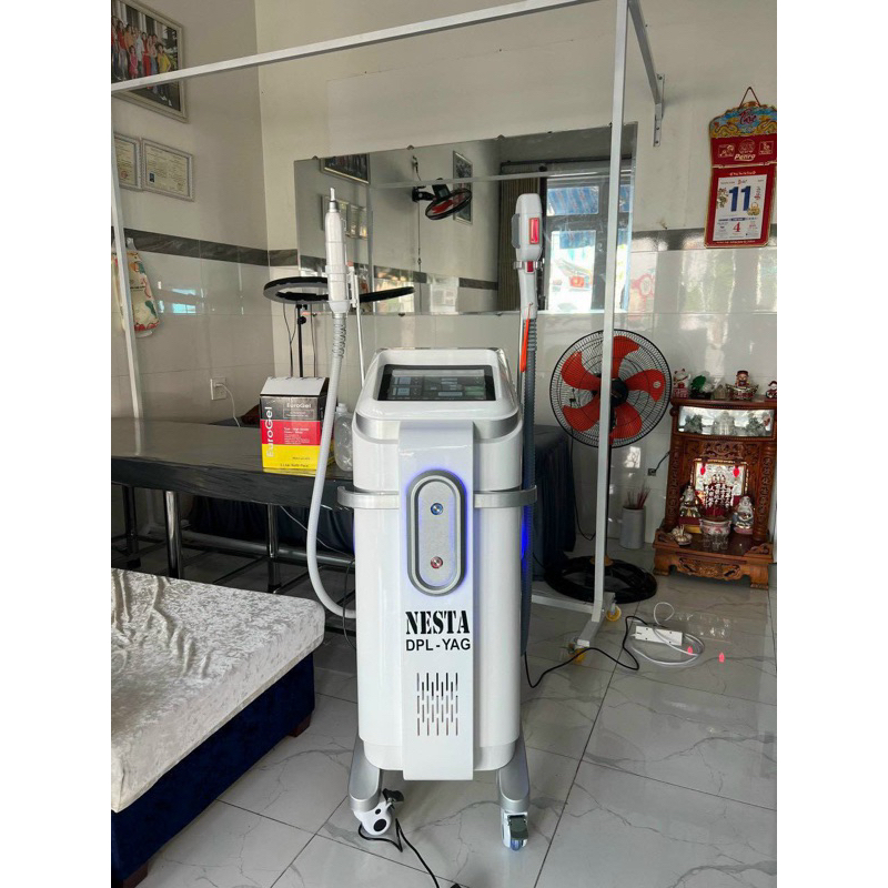 Máy triệt lông Xoá xăm 2in1 nesta dùng spa tmv