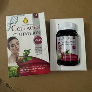 Viên uống nội tiết sâm tố nữ mầm đậu nành COLLAGEN GLUTATHION PLUS giúp làm đẹp da,tăng cường nội tiết tố nữ Hộp 30 viên