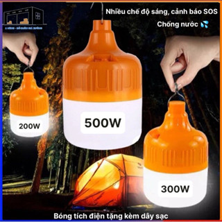 [ Giá Sập Sàn ] Bóng Đèn Tích Điện 100W 150W Siêu Sáng Tiện Lợi Gọn Nhẹ Hàng Cao Cấp Nhập Khẩu