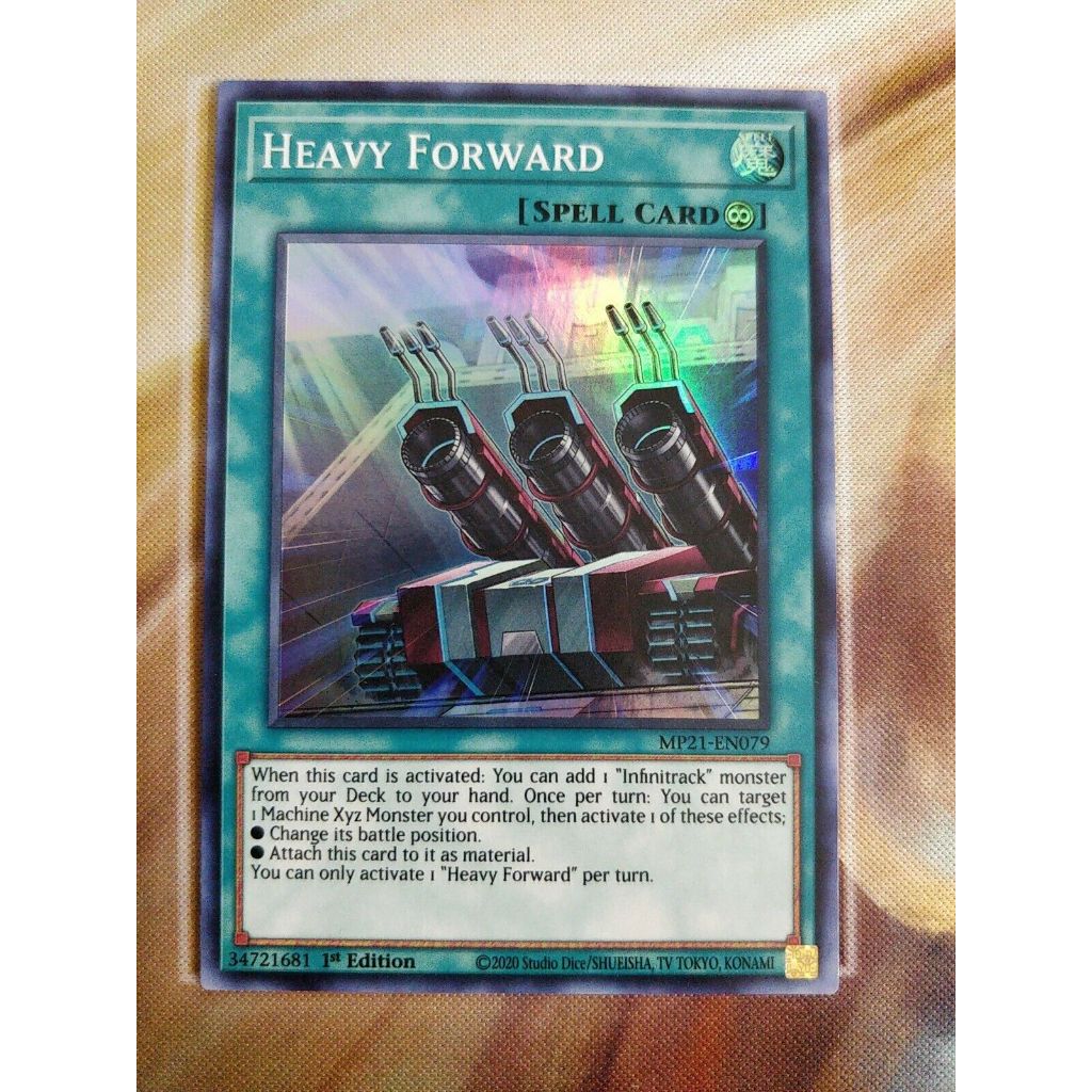 mp21 super Rare [ Dưa Hấu Yugioh ] Lá bài thẻ Heavy Forward - Tặng bọc bài nhựa spelll