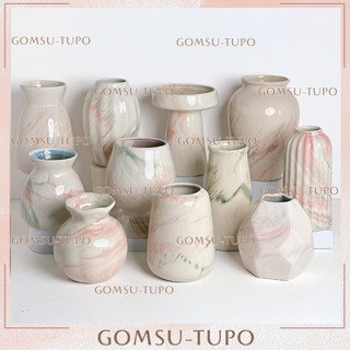 Bình Hoa màu CẨM THẠCH nhiều mẫu, lọ hoa phong cách retro cổ điển gốm sứ tupo Bát Tràng