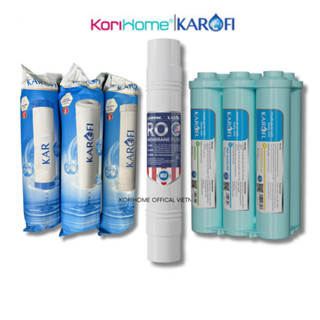 Combo 10 lõi lọc Karofi cho máy KAD-D50 KAD-C55 dùng bộ 123 thường, RO Purifim, cụm HP6.2 Hàng chính hãng