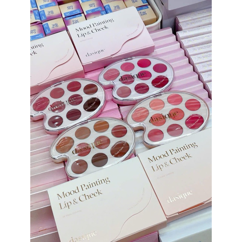 [NEW 01-06] BẢNG MÀU MÔI +MÁ DASIQUE MOOD PAINTING LIP & CHEEK PALETTE