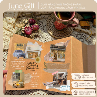  Sổ scrapbook dạng gấp dán ảnh kỉ niệm quà tặng handmade 