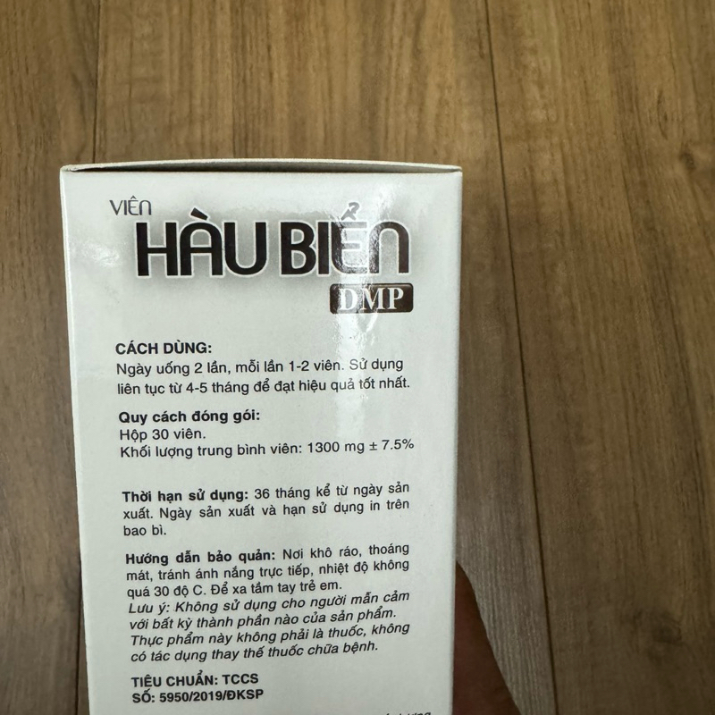 Viên bổ thận HÀU BIỂN DMP - giúp Bổ thận nam ,tráng dương,tăng cường chức năng sinh lý nam giới - Hộp 30 viên