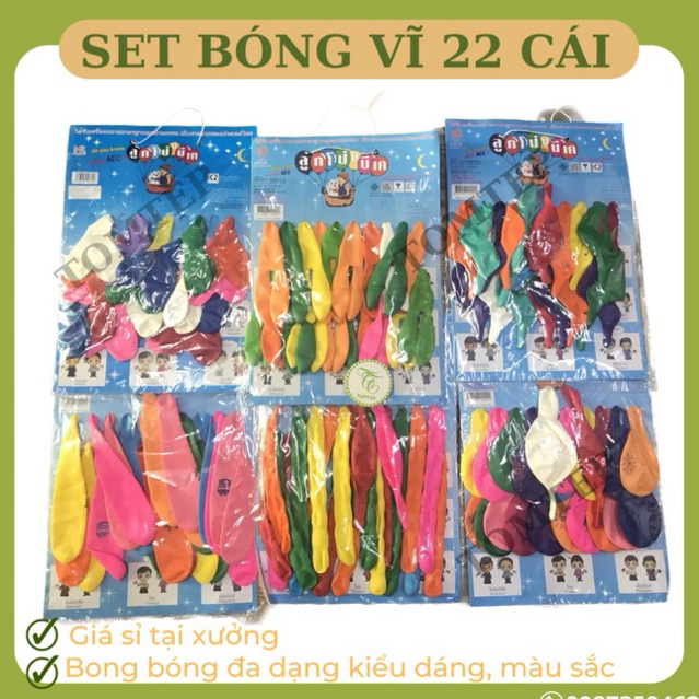 vĩ bóng Thái Lan nhiều hình từ 20-22 cái