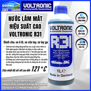 Nước làm mát Voltronic R31 Premix – 1Lít nhập khẩu Đức, nước làm mát cao cấp dành cho xe Ô Tô, Xe máy
