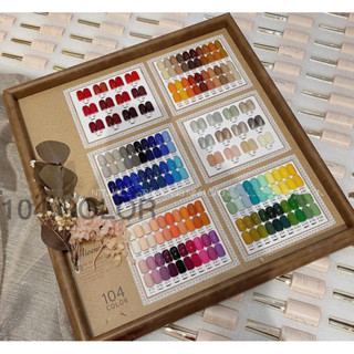  Set sơn gel 104 màu Aivennhuy  tặng kèm bảng màu  chất sơn đặc mướt 