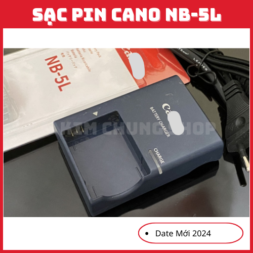 Sạc pin Canon NB-5L cho POWERSHOT S95/ S100/ SX200IS/ IXUS 800IS/ 850IS/ 860IS/ 870IS/ 960IS/ 970IS/